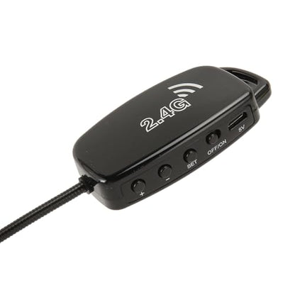 Violin Pickup Microphone, 2.4G Wireless Noise Reduction Instrument Mic with 3.5mm to 6.35mm Adapter for Acoustic Violin