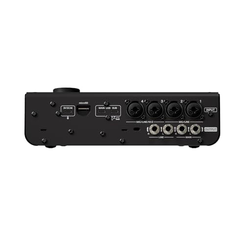 Yamaha URX44 6-In / 4-Out Dual USB-C Audio Interface With Touchscreen, Includes Cubase Al, WaveLab Cast, Basic FX Suite, and Steinberg Plus Software Bundle, Black URX44 B | Includes Touchscreen, Includes Cubase Al, WaveLab Cast, Basic FX Suite, and Steinb