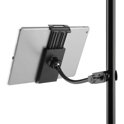 Mic Stand Phone Holder, Flexible Phone Holder for Microphone-Stand, Adjustable Mic Stand Holders for Most Mobile Phones And Tablets(COLOR:Black)