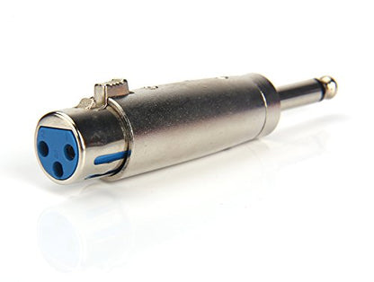 Professional 6.35mm 1/4 Inch Mono Male Plug to 3 Pin XLR Female Jack Stereo Audio Microphone Adapter Converter Connector - color: SET 1