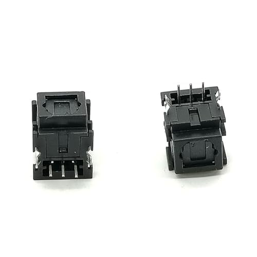 Toslink Connector Receiving + Transmitting Socket Optical Fiber Right Angle Panel Mount with self Tapping Hole（Receive + Transmit