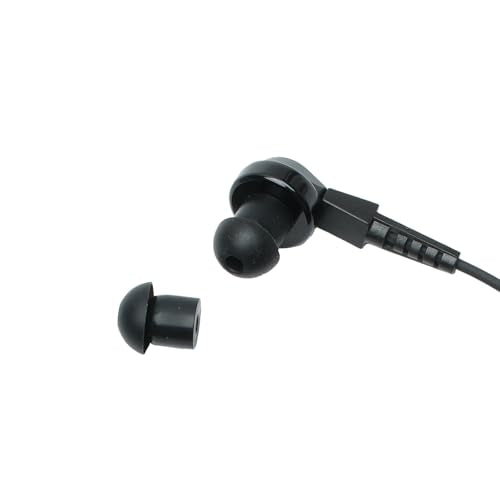 in-Ear Earpiece Compatible with Kenwood TK-3360 Baofeng UV-5RTP | In-ear bud, PTT mic, K1 2-pin; Compatible with TK-3140 TK-3402 BF-888S BF-F8HP UV-5R H-777 RT21 RT7