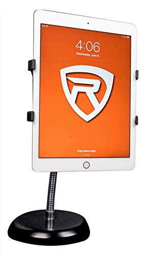 Rockville RDMS6 Studio Desktop Mic Stand, 11.8" Gooseneck, Weighted Base