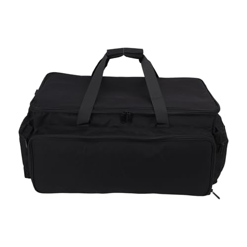 banapoy Large DJ Cable Bag, Travel DJ Cable File Gig Organizer Bag with Detachable Dividers for Equipment and Music Accessories, Carrying Storage Case for Musicians, Professional