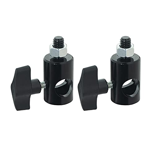 WELLMAKING 2PCS Rapid Adapter 3/8" Screw Mount Bracket for Light Stands | designed for DSLR cameras, boom arms and studio lighting accessories & stable mounting solutions for photography setups.