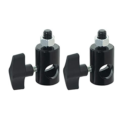 WELLMAKING 2PCS Rapid Adapter 3/8" Screw Mount Bracket for Light Stands | designed for DSLR cameras, boom arms and studio lighting accessories & stable mounting solutions for photography setups.