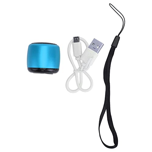 Sanpyl 미니 블루투스 스피커, HD 사운드 헤비 서브우퍼가 있는 휴대용 스피커, USB 충전식 소형 소형 스피커, 실외 실내용 (블루) - color: 블루.