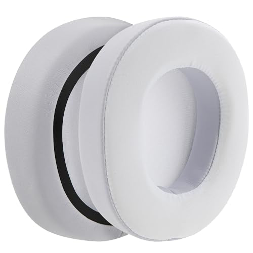 Geekria Sport Cooling-Gel Replacement Ear Pads for SteelSeries Arctis Nova Pro Wired/ Nova1/ 1P/ 1X/ Nova3/ 3P/ 3X/ Nova4/ 4P/ Nova5/ 5P/ 5X/ Nova7/ 7P/ 7X Headphones (White/Grey) - color: White