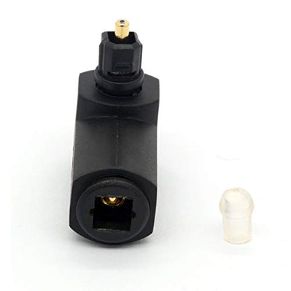 CablesOnline 2-Pack Right Angle (90 Degree) Toslink Digital Optical Audio Adapter (AD-T03-2)