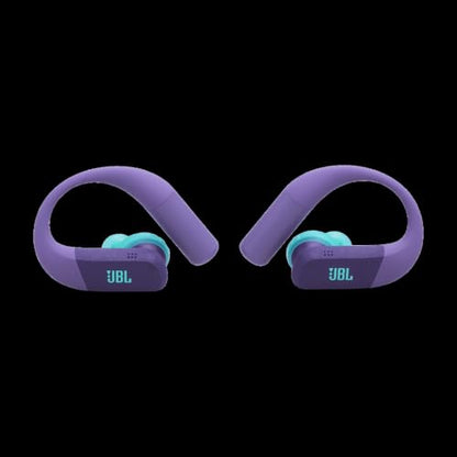 JBL Endurance Peak 4 True Wireless Noise Cancelling Sport Earbuds Bundle with gSport Case (Purple) - color: Purple