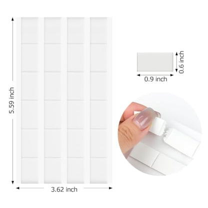 Moloppo 1 Pack Cleaning Putty for AirPods Cleaner Kit, White | 24pcs 0.6"*0.9" Cleaning Puttys, Large Particles, Dust Removal, for AirPods Pro, Charge Port, Keyboard, Phone, Electronics - color: A-White