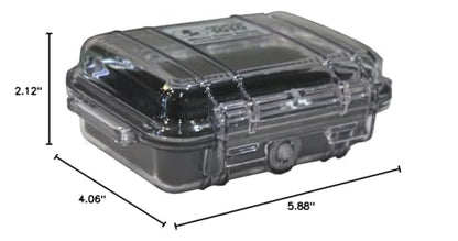 Pelican 1010 Micro Case (Black/Clear) - color: Black/Clear, size: One Size