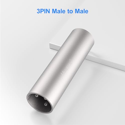 Professional 4 Pack (2 Pair) XLR Adapter, Noise Free, Long-Lasting | 3 Pin XLR Female to Female & Male to Male Connector, XLR Gender Changers, Fit for Microphone, Audio Mixer, Speaker, Silver - size: 2 Pair