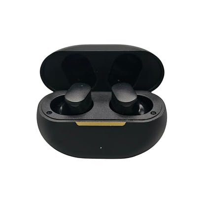 TINGER Mini Semi-in-Ear Bluetooth 5.4 Earbuds- 20H Battery Life Wireless Headphones, Ultra-Compact Design with Clear Calls, Sweatproof for Running/Gym/Travel - color: Black