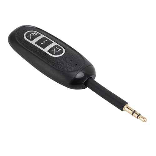 Jiawu Bluetooth 5.4 Transmitter Receiver Low Latency Audio Adapter for Smartphones Tablets and Laptops with Rotatable Audio Jack