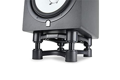 IsoAcoustics Iso-Stand Series Speaker Isolation Stands with Height & Tilt Adjustment: Iso-200 (7.8” x 10”) Pair - size: ISO-200 (20 x 25.4 cm)