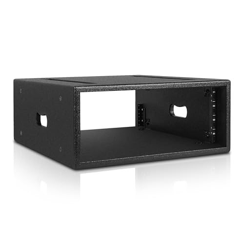 Sound Town 4U PA/DJ Rack/Road Case with 4-Space, Industry-Grade 0.7" (18mm) Plywood with Polyurea Coating, 19.7" Rackable Depth - Pro Tour Grade (STRCP-4U) - size: 4U with 19.7" Depth