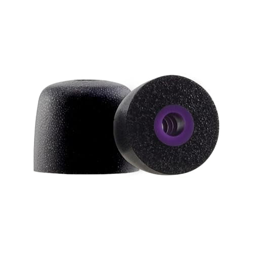 Replacement Memory Foam Ear Tips for Shure SE215 PRO SE215, M | Compatible with Shure SE112 SE315 SE425 SE535 SE846 Aonic4 Aonic5 Earphones, Ultimate Comfort, 3 Pairs (Black) - size: Medium