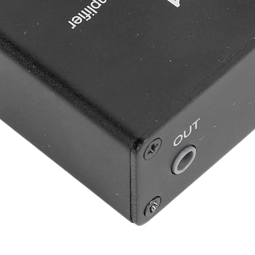 Microphone Amplifier,Electret Microphone Amp, Adjustable Gain 0-20db, XLR Output Mic Preamp, Aluminum ABS Audio Preamplifier Mixing Board, 3 Output Ports, for Condenser Microphones