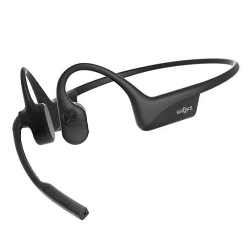 OpenComm2 2025 Upgrade-Open-Ear Bone Conduction Headphones, Wireless Bluetooth Headset with Noise Canceling Mic & Mute Button for Work Calls and Meetings (Renewed) - style: OpenComm2