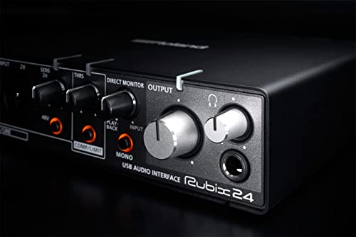 Roland 2-In 4-Out USB Audio Interface Bundle with Instrument Cable
