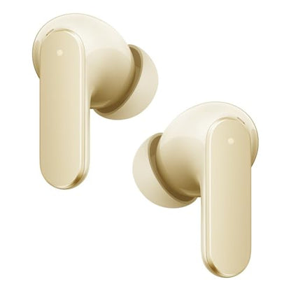 realme Buds Air 8 in-Ear Wireless Earbuds, 55dB ANC, 58Hrs Playtime, Hi-Res LHDC, 360° Spatial Audio, 45ms Low Latency, IP55, BT v5.4 (Gold) - color: Gold