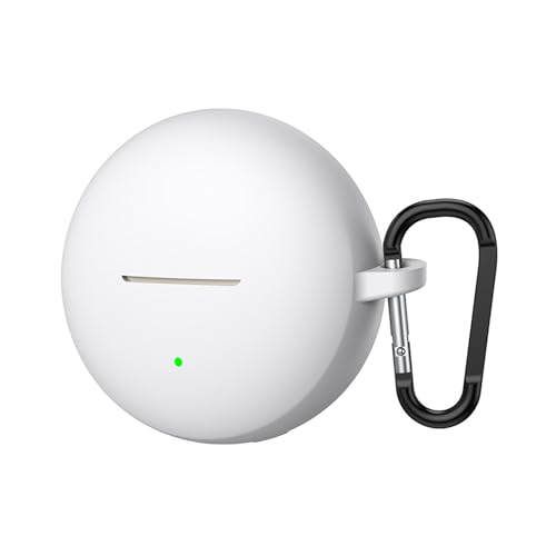 Thin Soft Silicone Protective Cover for Clip2 Wireless Ear Buds Case Antislip Grip - color: White