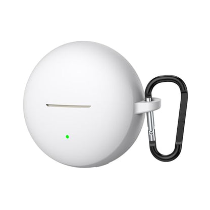 Thin Soft Silicone Protective Cover for Clip2 Wireless Ear Buds Case Antislip Grip - color: White