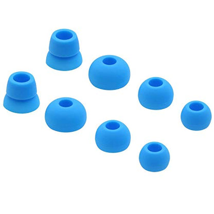 Alitutumao 8pcs Replacement Earbuds Silicone Eartips Compatible with Wireless Powerbeats 3 Powerbeats3 Earphones (Blue) - color: Blue