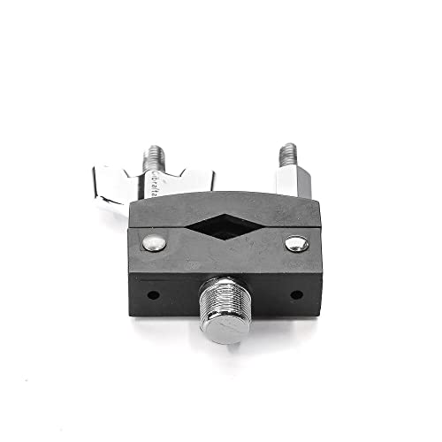 Gibraltar Hinged Microphone Clamp with Integrated Gooseneck Thread Mount, Compatible with 1/2 to 1-1/2 Inch Diameter Tubes, Durable Touring-Grade Construction, Drum Rack and Stand Attachment, (SC-DMM) - style: SC-DMM