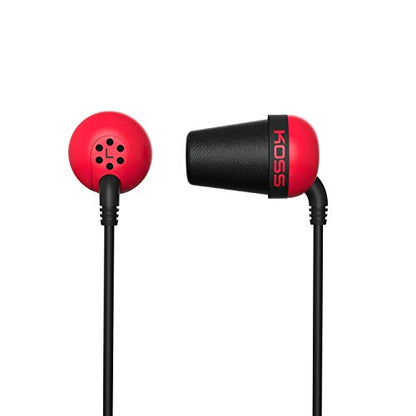 Koss The Plug The Plug In-Ear Headphones, Red - color: Red