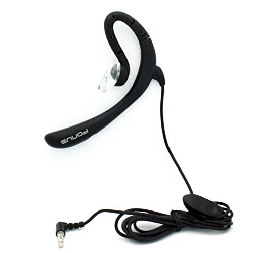 Earphone w Mic Wired Mono Headset Compatible with Samsung Galaxy A23,A14,A13,A03s - Headphone 3.5mm Single Earbud Hands-Free
