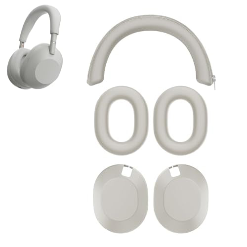 Siliocne Cover for Sony WH 1000XM6 Case Protector Headphone Case, WH 1000XM6 Accesories (Beige) - color: Beige