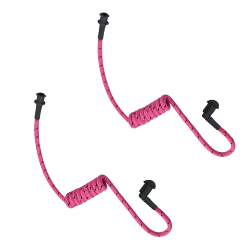Replacement Braided Nylon Surveillance Acoustic Coil Tube for Radio Earpiece Moisture Resistant Fiber Mesh Colorful Accessories (Rosered-2) - color: RoseRed-2