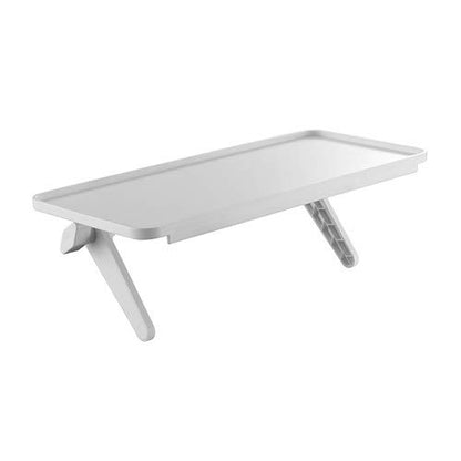 Mount Plus MP-APM-09-02 White Top Shelf TV Mounting Bracket 12-inch Wide Platform | Holds Speaker, Streaming Device, Game Console | Protective Ledges (1 Pack White Protective Ledges) - color: 1 Pack White Protective Ledges