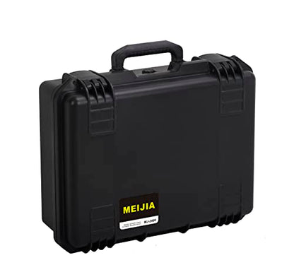 MEIJIA Premium Waterproof Hard Camera Case,Hard Case with customizable fit foam,Full Protection with Light&Convenient Design,Elegant Black (19.3"x15.25"x7.3") - size: 19.3"x15.25"x7.3"