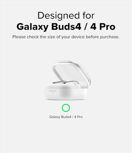 Ringke Onyx Magnetic for Samsung Galaxy Buds 4 Pro Case and Galaxy Buds 4 Case [Compatible with MagSafe] Prevents Oily Smudges Feels Good in The Hand Non-Slip Cover - Warm Gray - color: Warm Gray, size: Galaxy Buds 4 Pro / 4