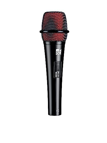 SE Electronics V2-SW-QTR Supercardioid Dynamic Handheld Microphone with On/Off Switch (Includes 15' Cable)