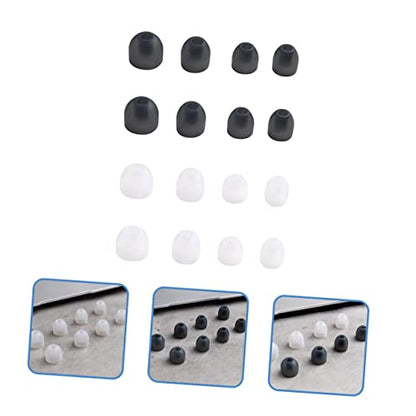 Yardwe 8 Pairs Silicone Earbud Tips Set Replacement for Earbud Tips Compatible -1000xm3-1000xm2 C600n