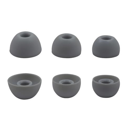 6 Pairs Replacement Silicone Ear Tips Compatible with Beats Studio Buds/Fit Pro/Studio Buds +, Silicone Earbuds Eartips Buds Cover Set for Beat Studio Buds (Dark Grey with Pen) - color: Dark Grey with Pen