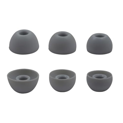 6 Pairs Replacement Silicone Ear Tips Compatible with Beats Studio Buds/Fit Pro/Studio Buds +, Silicone Earbuds Eartips Buds Cover Set for Beat Studio Buds (Dark Grey Without Pen) - color: Dark Grey without Pen