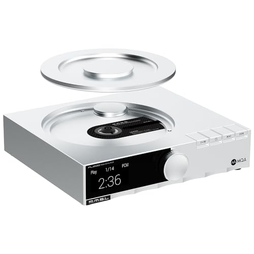 S.M.S.L PL200 MQA-CD Player Player HiFi Lossless AK4499EX Chip Bluetooth Playback Dac Headphone Amplifier,with Remote Control (Silver)