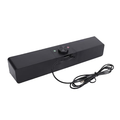 Diyeeni Computer Speakers, Wired USB Powered Bluetooth Computer Sound Bar with RGB & Volume Knob, HiFi Stereo Portable Gaming Sound Bar Speaker for Desktop Monitor