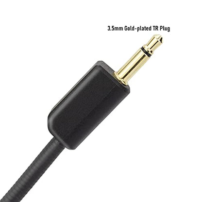 LEFXMOPHY 2-Pack Blackshark V2 Mic Replacement for Razer BlackShark V2 and V2 Pro Gaming Headset 3.5mm Detachable Game Boom Microphone on PC Xbox PS4 PS5 - color: Black Standard 2-Pack