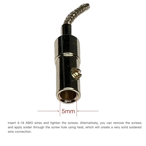 CESS 2mm Flex Pin Braided Banana Plug, Gold Plated, 4 Pairs | Black and Red colors make connections easy to identify.