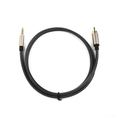 Digital Coaxial Audio Video Cable 3.5mm Male to SPDIF for RCA for TV Soundbar Soundbox Home Audio System Gold-Plated Connector Pure Copper Conductor Zinc Alloy Shell NylonBraided(1M) - size: 1M