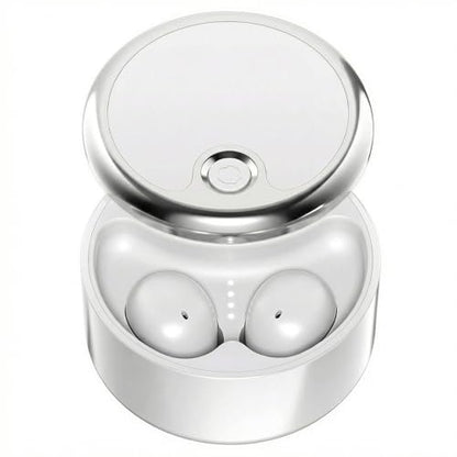 Wireless Bluetooth Sleep Earbuds for Side Sleepers - Porcelain White | Miniature low profile fit, Stay-in architecture, Noise reduction, Twist open charging case, Wide device compatibility - color: Porcelain White