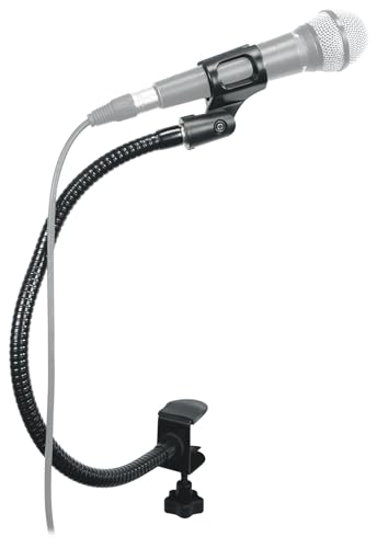 Rockville GN20 20" DJ Gooseneck Microphone Stand with Table Clamp