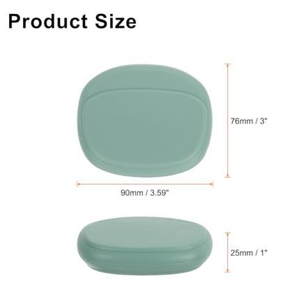 HARFINGTON Earbuds Cases, Wired Earphone Case Holder Organizer, Silicone Ear Buds Case Small for USB Cable, Earphones, Green - color: Green