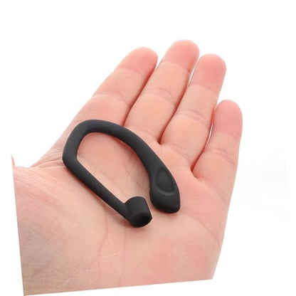 Angoily 1pair Replacement Ear Hooks for Earbuds Silicone Slip Tips for Running Gym and Cycling Secure Fit and Design Compatible Earphones Black
